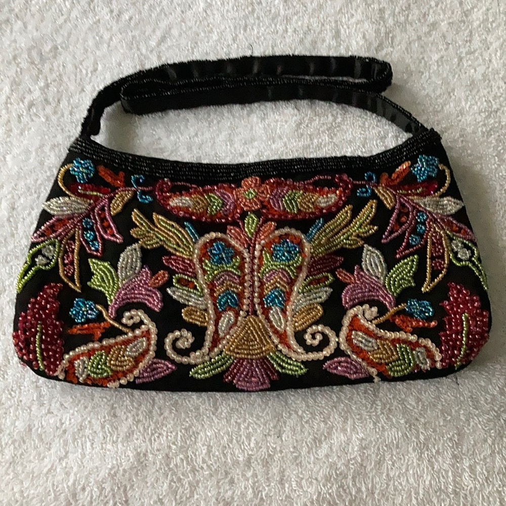 Express Beaded Silk Purse